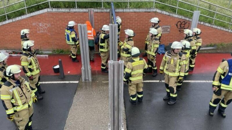 Der Rhein in Meerbusch: „Die Hochwasserlage ist noch human“