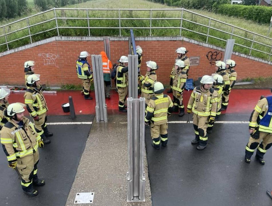 Der Rhein in Meerbusch: „Die Hochwasserlage ist noch human“