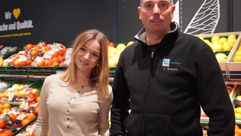 Julia Beautx: Influencerin dreht Werbevideo in Neusser Edeka