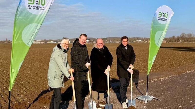 Jahresbedarf von etwa 3500 Haushalten: Start für Bau von Freiflächen-Solaranlage in Materborn