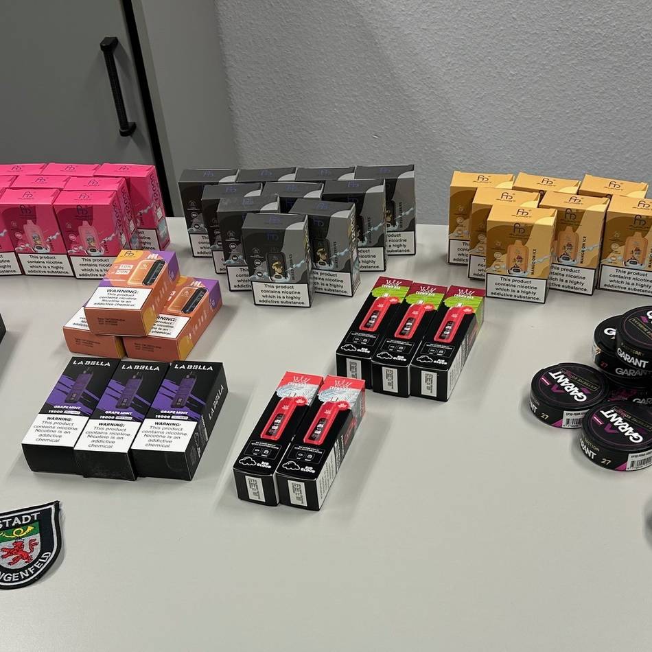 In Langenfeld: Snus und Vapes bei Kontrollaktionen eingezogen