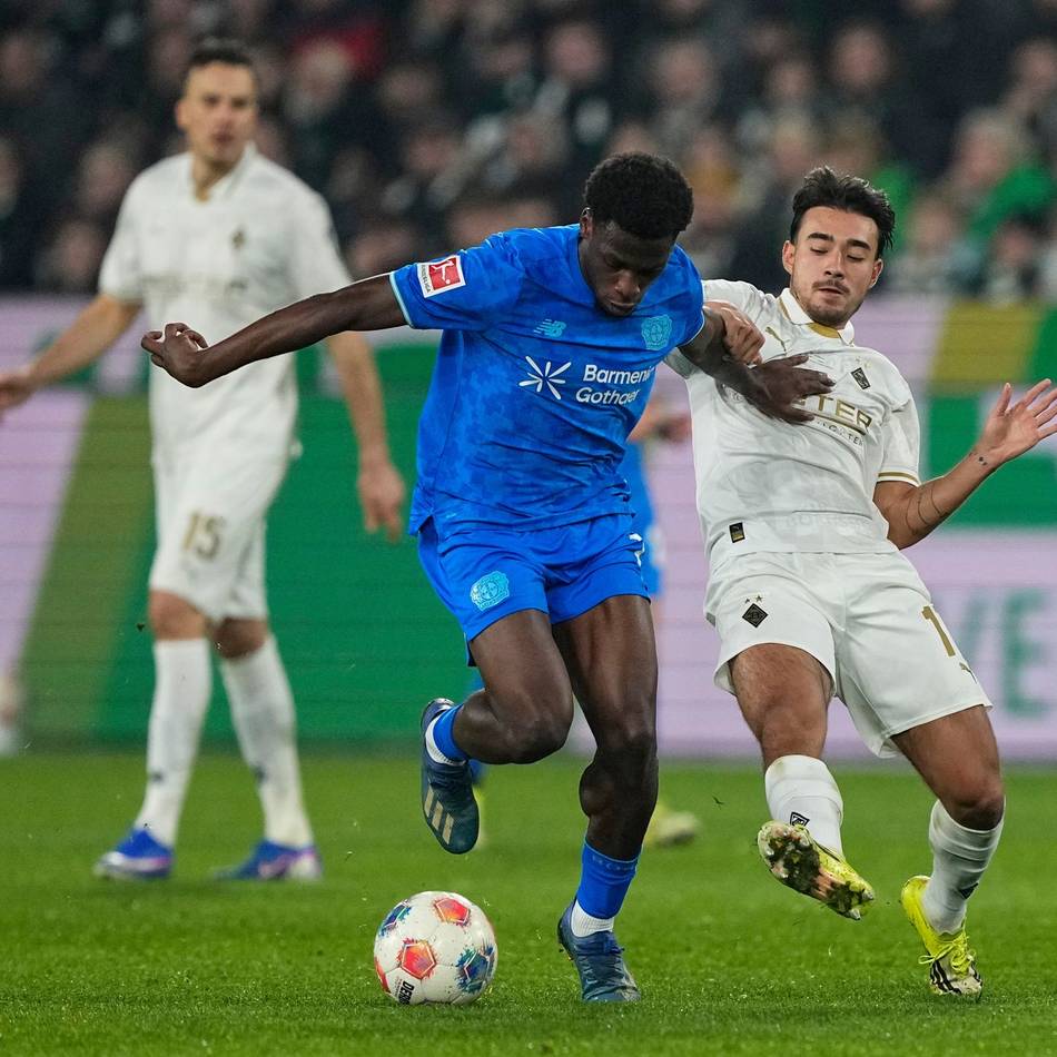 Schwache erste Halbzeit: Bayer nimmt nur einen Punkt aus Gladbach mit