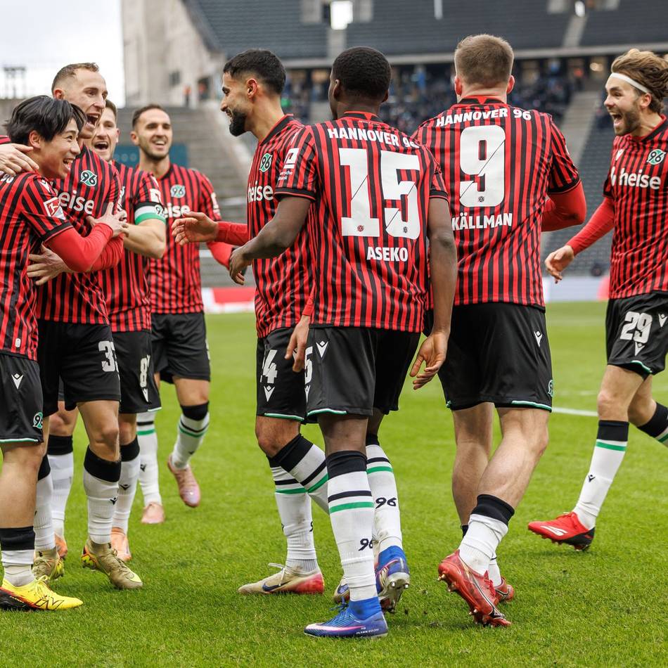 Sieg in Berlin: Hannover 96 springt auf einen Aufstiegsplatz