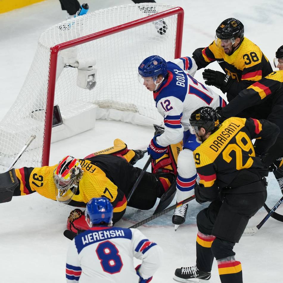 Im letzten Gruppenspiel: DEB-Auswahl kassiert Klatsche gegen die USA – und darf sich trotzdem freuen