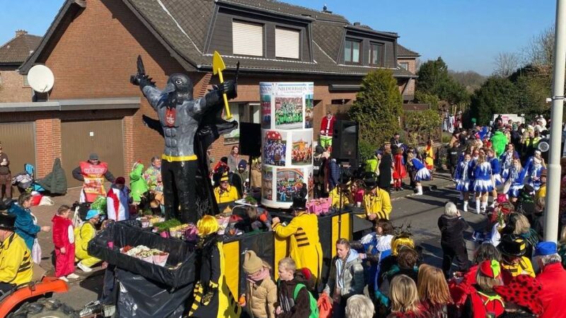 Termin, Zugstrecke, Neues: Was Sie zum Rosenmontagszug 2026 in Veen wissen müssen