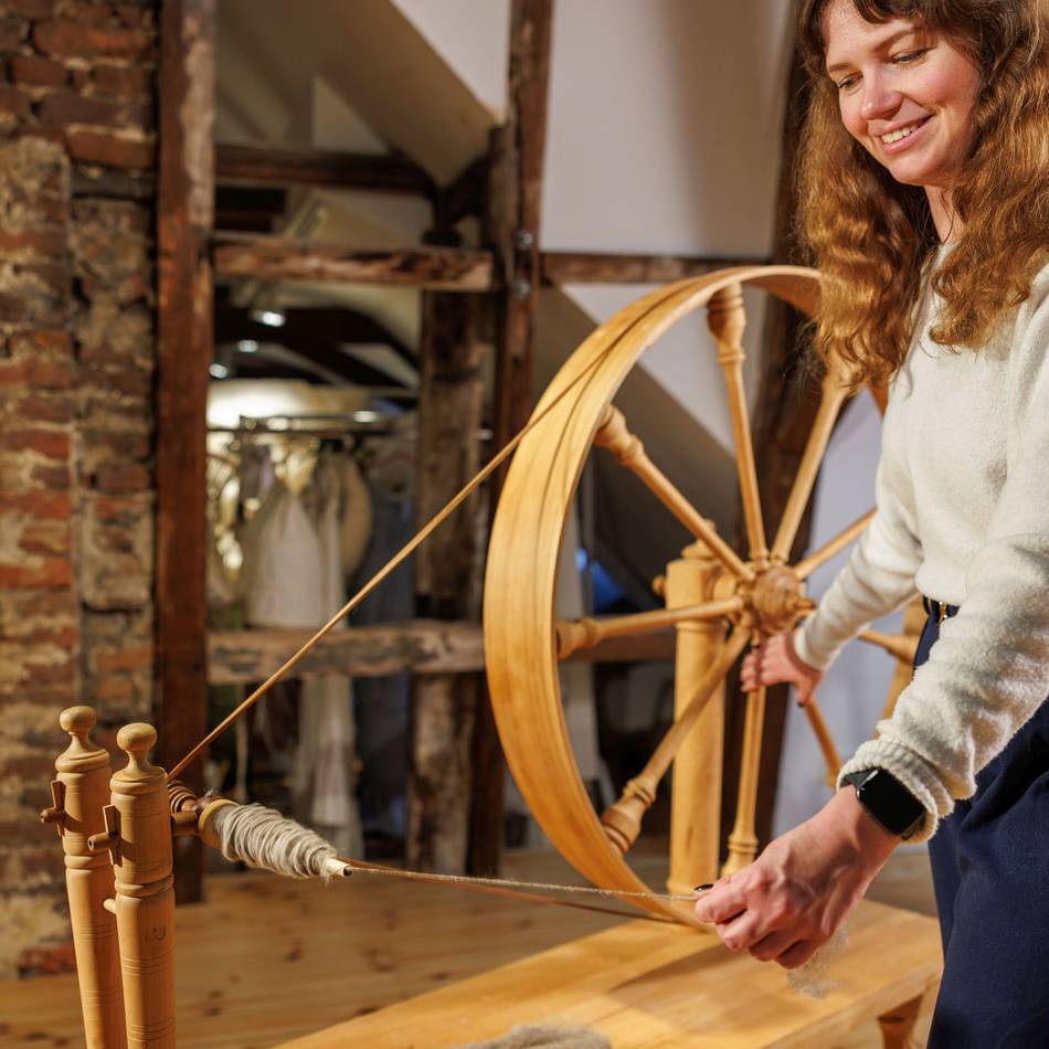 Textilmuseum Cromford: Wie die Spinntechnik nach Ratingen kam
