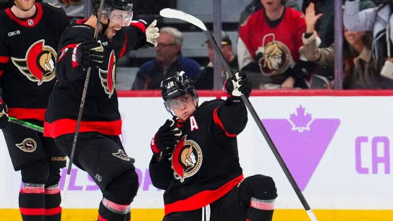 NHL: Mit Erfolg zu Olympia: Stützle schießt Senators zum Sieg