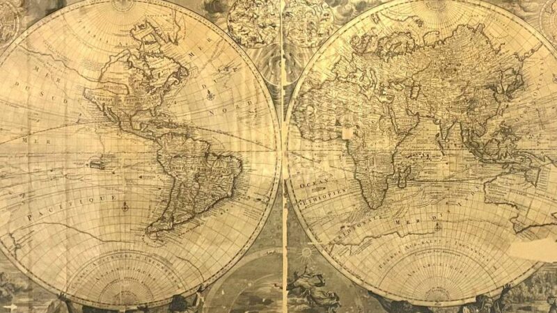 Glanzstück in Duisburger Museum: Eine alte Weltkarte als Spiegel heutiger Geopolitik