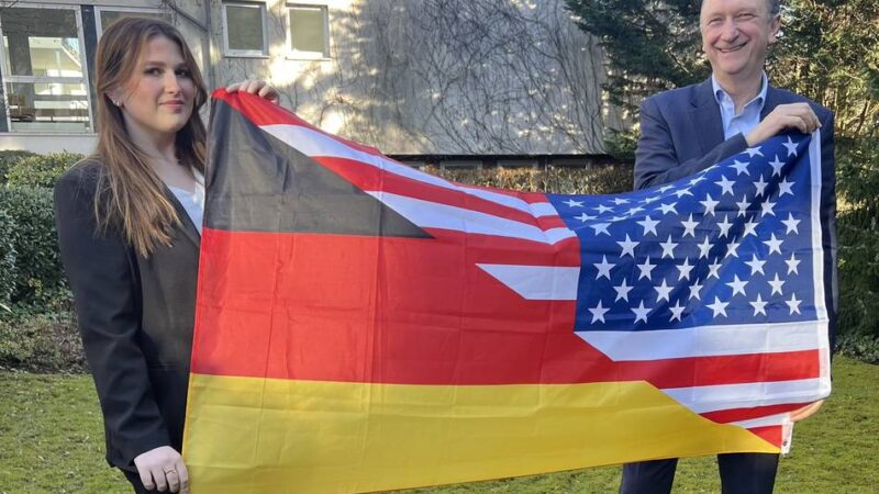 Bundestagsabgeordneter im Kreis Mettmann: Klaus Wiener trifft US-Patenschülerin