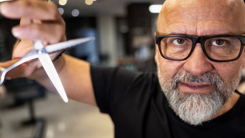 Salon „Franco“ in Langenfeld: Für Franco Vicari ist der Job als Friseur „eine Berufung“