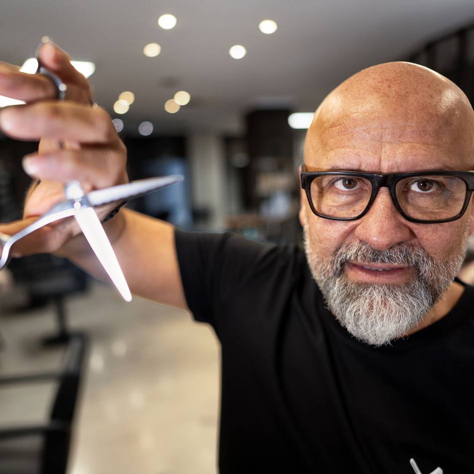 Salon „Franco“ in Langenfeld: Für Franco Vicari ist der Job als Friseur „eine Berufung“
