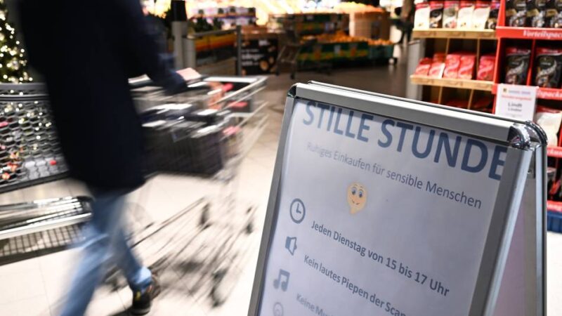 „Stille Stunde“ im Kreis Kleve : In den Supermärkten soll es leise werden