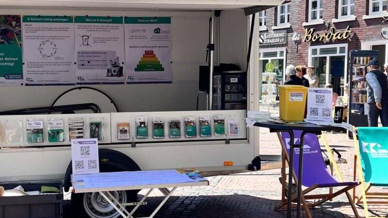 Elektroschrott, Bioabfall und mehr: KKA-Infomobil auf den Wochenmärkten in Geldern, Kevelaer und Rees