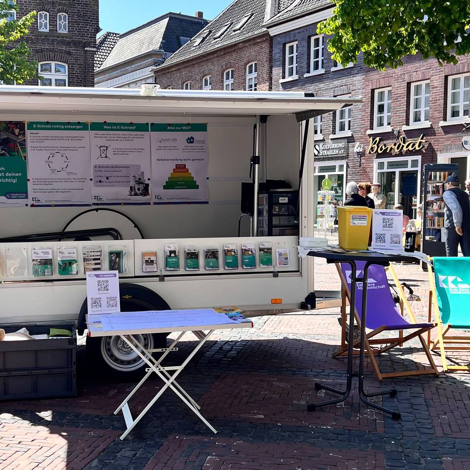 Elektroschrott, Bioabfall und mehr: KKA-Infomobil auf den Wochenmärkten in Geldern, Kevelaer und Rees