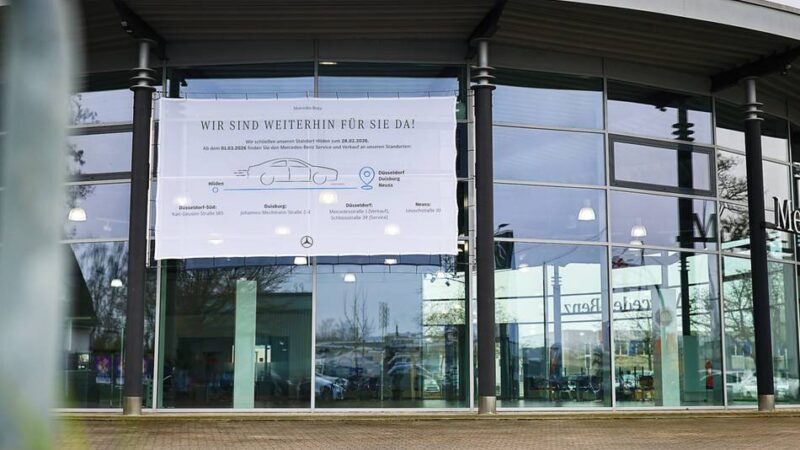 Konzern auf Sparkurs: Mercedes-Benz schließt sein Autohaus in Hilden