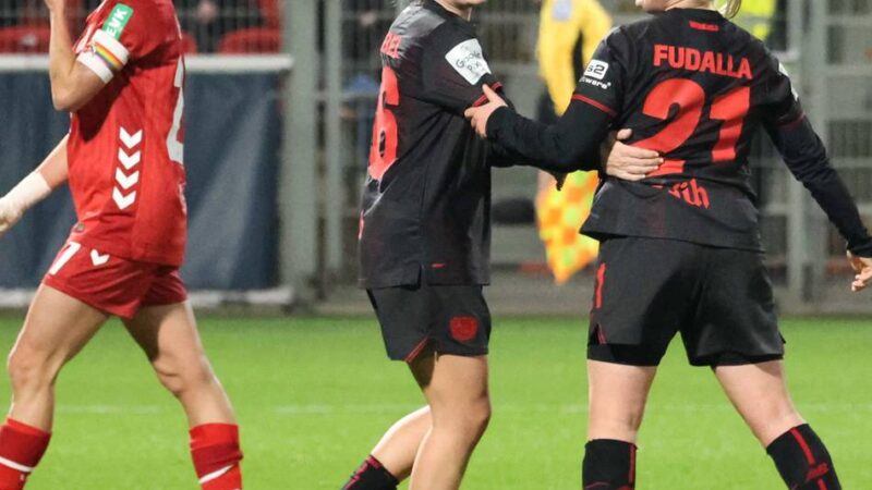 „Ein hartes Stück Arbeit“: Bayers Frauen überstehen Drangphase und feiern Derbysieg