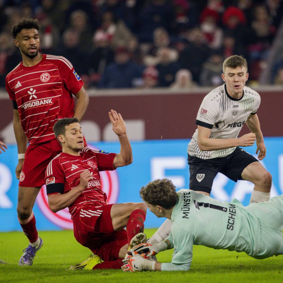 0:0 gegen Münster: Fortuna kommt im Abstiegskampf nicht von der Stelle