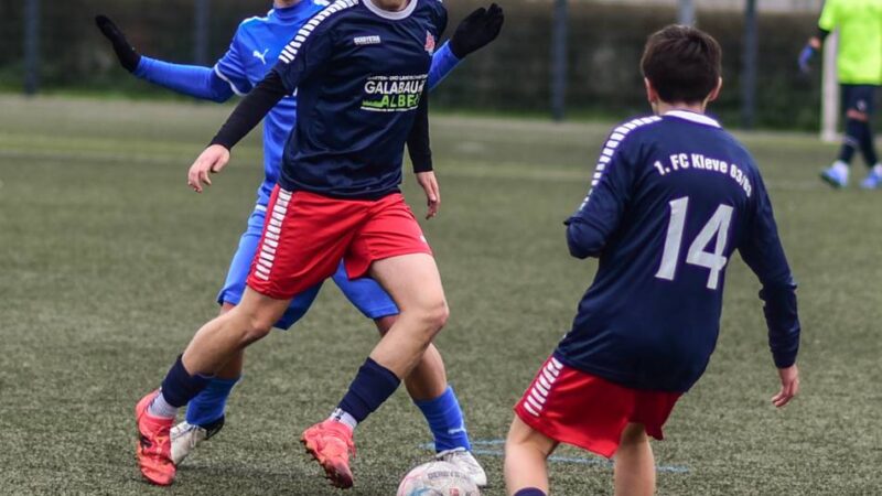 Jugendfußball im Kreis Kleve: Nackenschlag in letzter Sekunde für den 1. FC Kleve