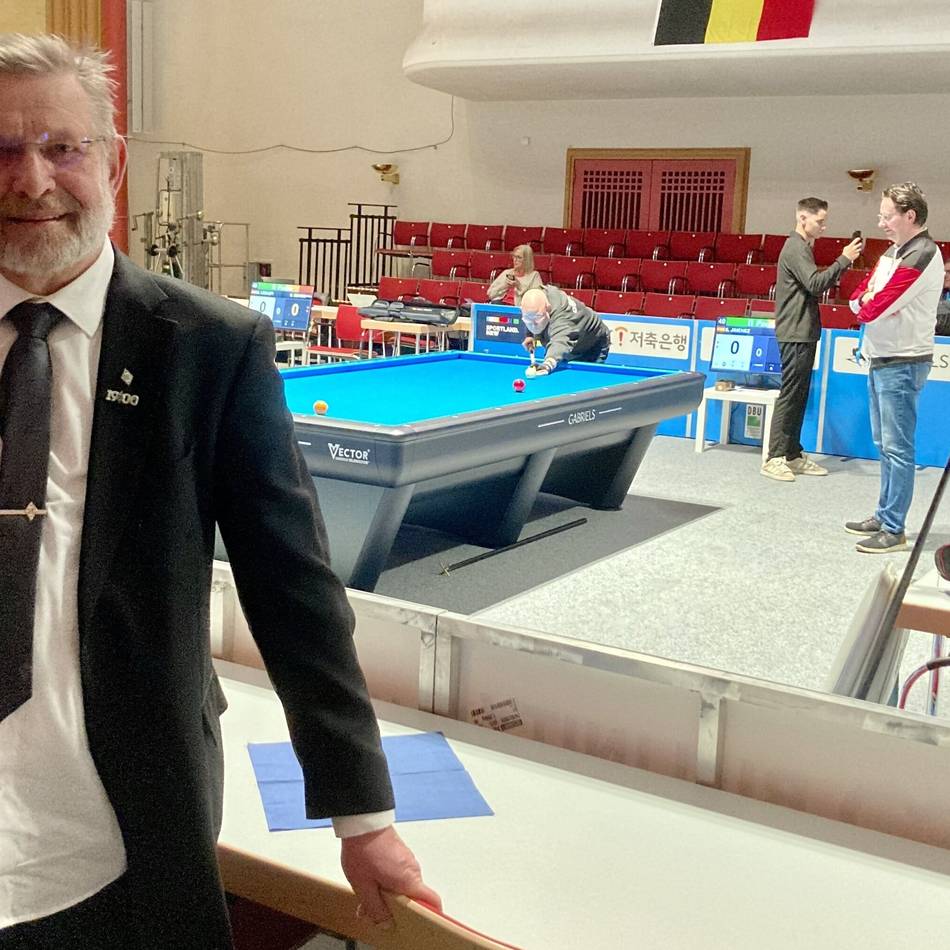 Billard-Weltmeisterschaft in Viersen: Christoph Goltz – Edelfan seit 1990