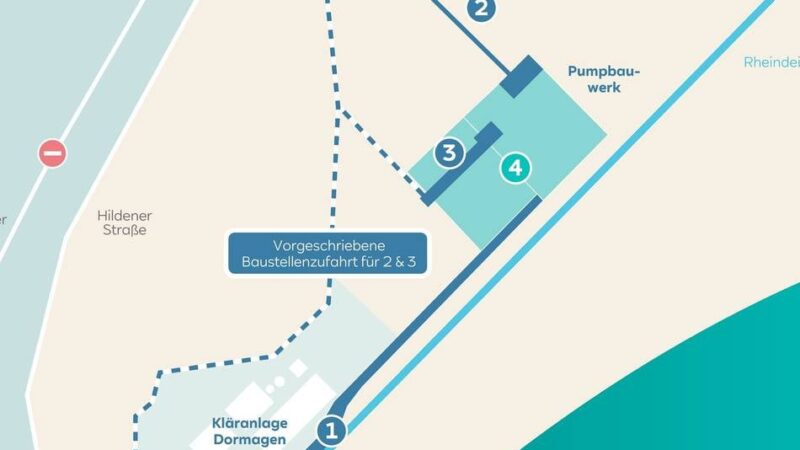 Rheinwassertransportleitung: Baustelle in Rheinfeld wird ab Montag eingerichtet