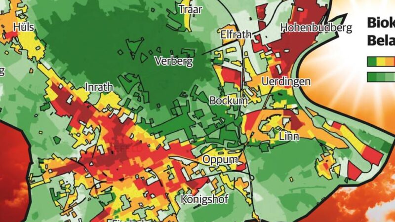 Neue interaktive Karte: Was über Krefelds Klima bekannt ist
