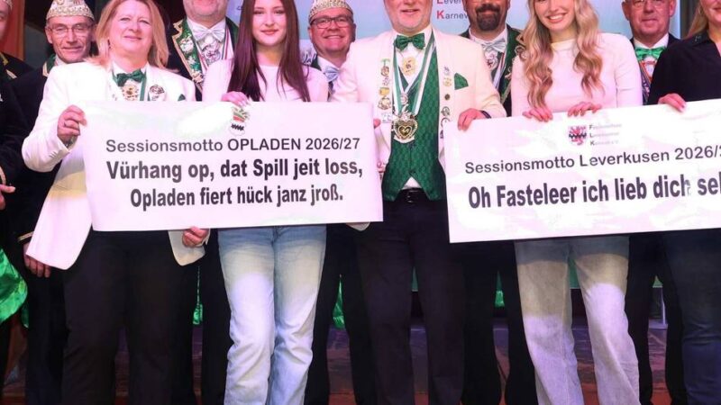 Karneval in Leverkusen – Session 2025/26: Tschüss Rogério – Alaaf Stefan