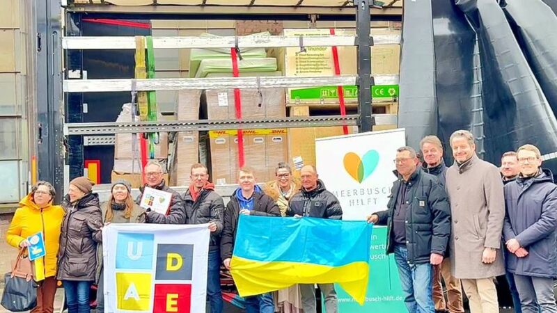 Hilfslieferung aus Meerbusch in die Ukraine: „Meerbusch hilft“ schickt Generatoren auf den Weg nach Fastiv