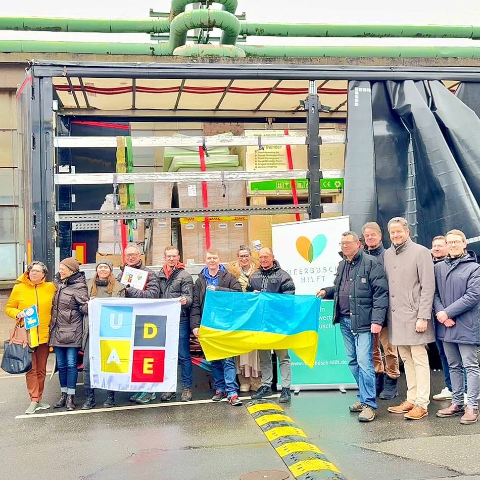 Hilfslieferung aus Meerbusch in die Ukraine: „Meerbusch hilft“ schickt Generatoren auf den Weg nach Fastiv