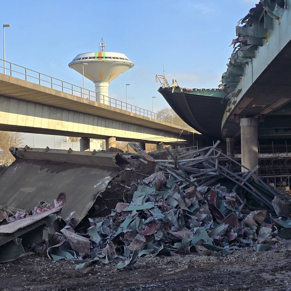 Autobahnausbau in Leverkusen: An der A1 wird geknabbert