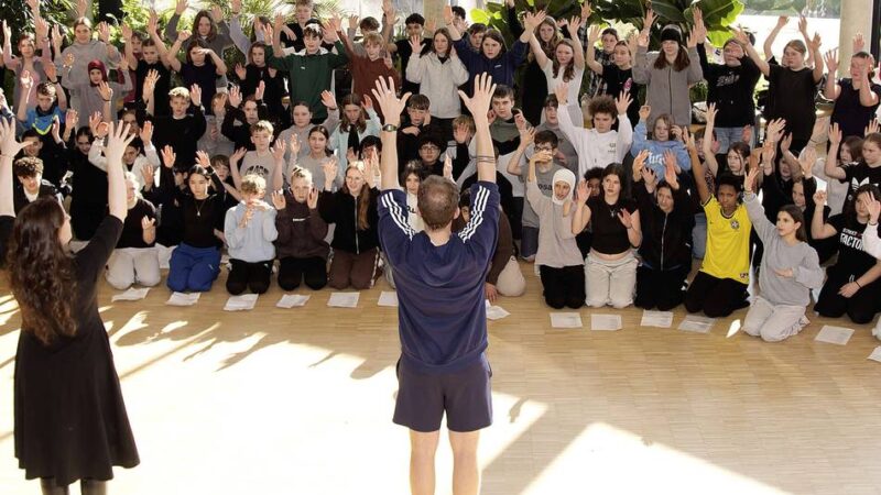 Premiere ist am Freitag in Rheinberg: Europaschüler proben für die „Digital Dreams“