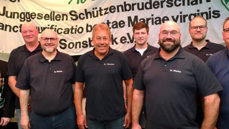 Patronatsfest in Sonsbeck: Jungschützen ehren langjährige Mitglieder