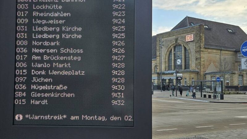 Streik im Nahverkehr: Nichts geht mehr am Mönchengladbacher ZOB