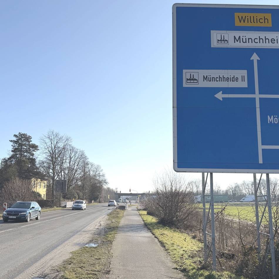 Anschlussstelle A44 Münchheide: Kempener Straße wird abschnittweise ausgebaut