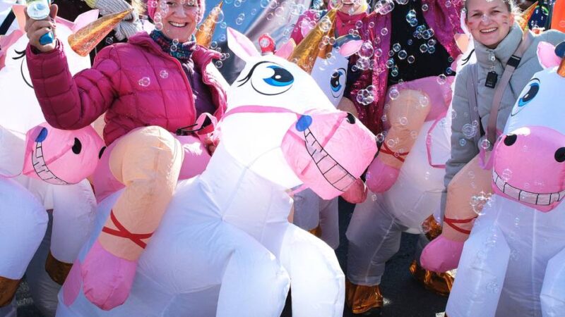 Zug durch Lintorf: Großer Festtag für den RaKiKa