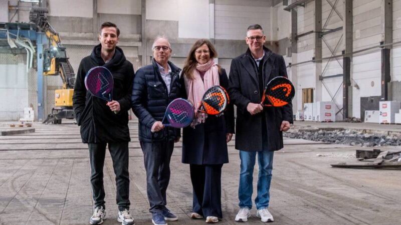 Neue Anlage in Mönchengladbach: In dieser alten Drucker-Halle wird bald Padel gespielt
