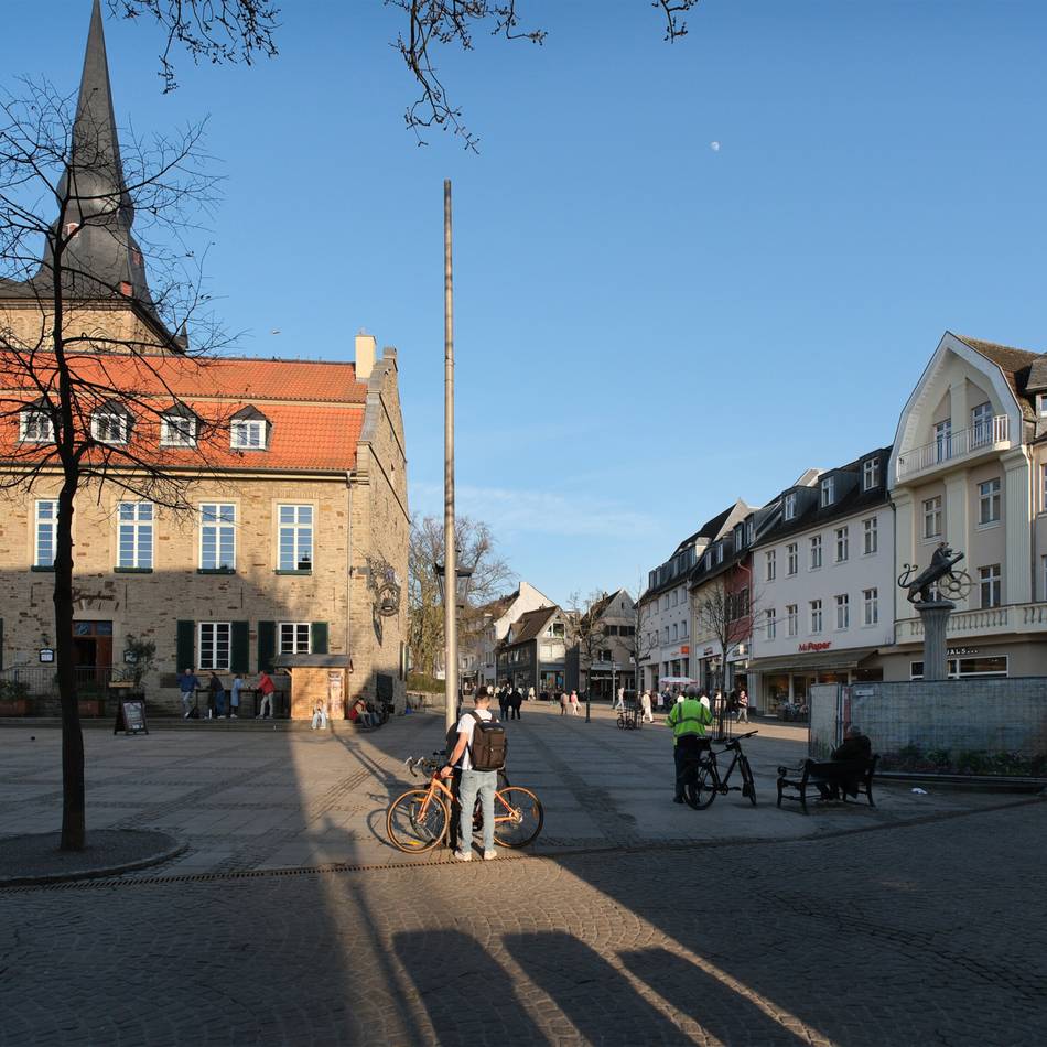 Stadt Ratingen kündigt an: Ab Montag Restarbeiten auf dem Marktplatz
