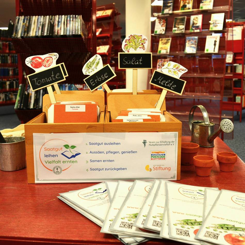 Stadtbücherei in Radevormwald: Es wird wieder Saatgut angeboten
