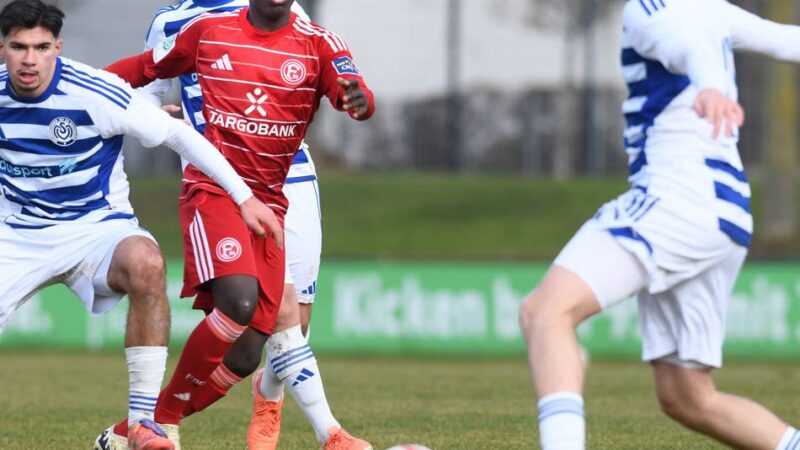 Klarer Sieg in DFB-Nachwuchsliga: Fortunas U17 lässt den MSV Duisburg alt aussehen