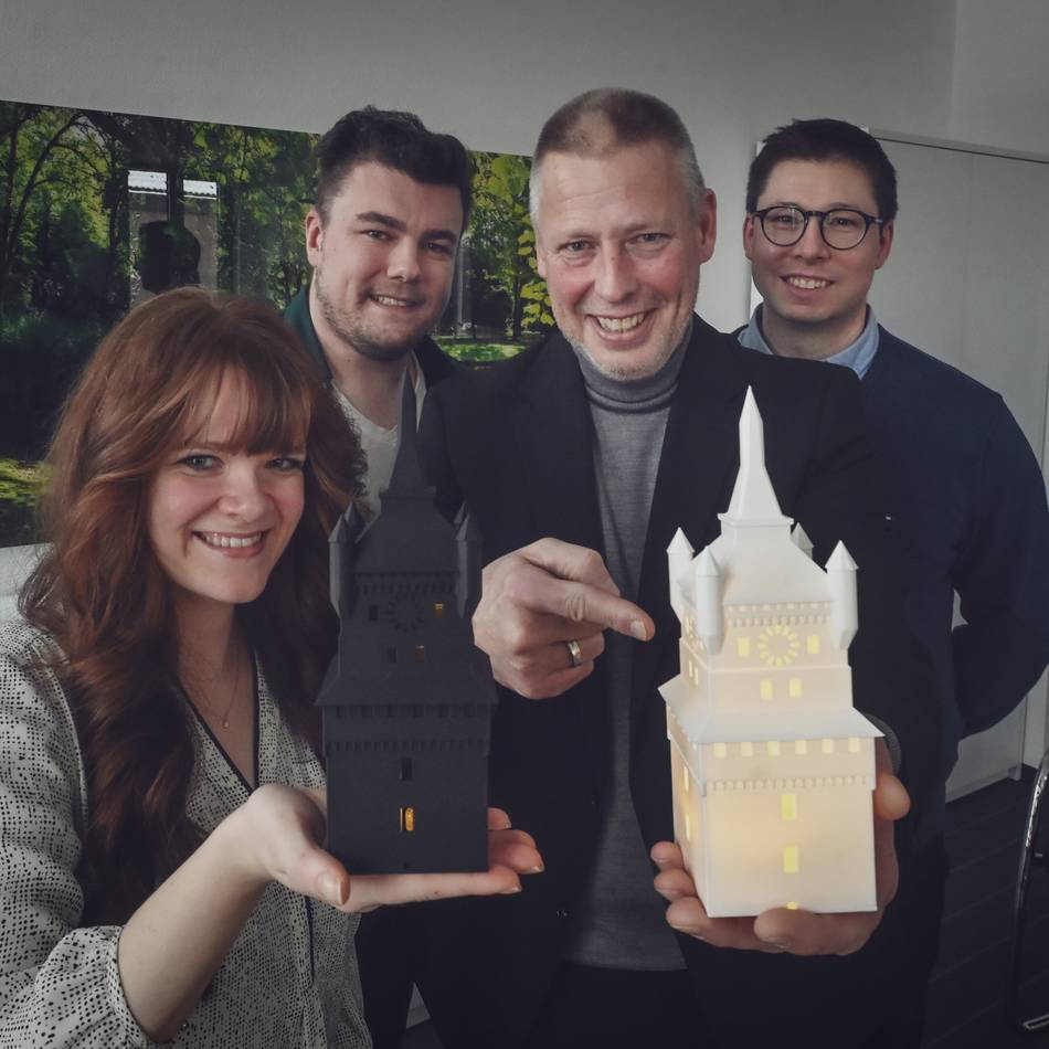Handwerk trifft Hightech in Kleve: Die Schwanenburg gibt es jetzt aus dem 3D-Drucker