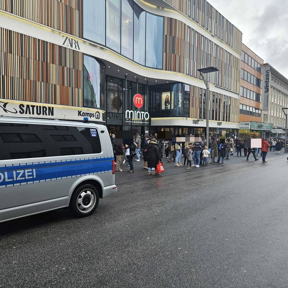 Brandmeldealarm im Einkaufszentrum: Minto an der Hindenburgstraße geräumt
