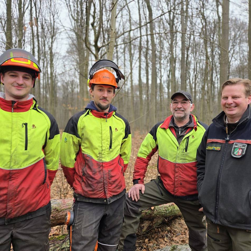 Holzernte in Dormagen: „Baum fällt!“ – Junge Forstarbeiter im Einsatz