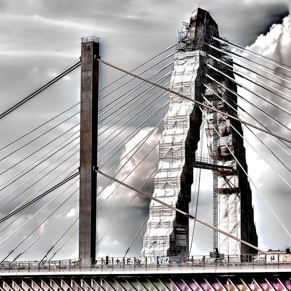 Rheinquerung bei Leverkusen: A1-Brückenhälfte wandert als Foto ins Rathaus