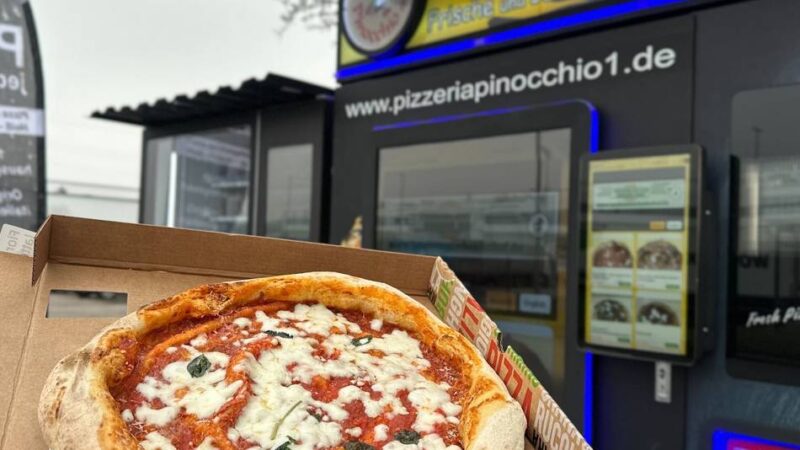 Kulinarik auf Knopfdruck: In Grevenbroich gibt es jetzt einen Pizza-Automaten