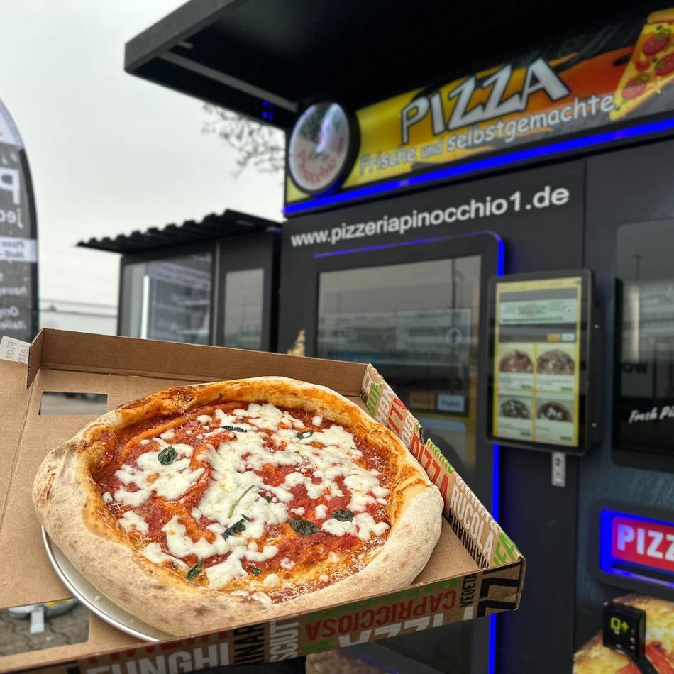 Kulinarik auf Knopfdruck: In Grevenbroich gibt es jetzt einen Pizza-Automaten