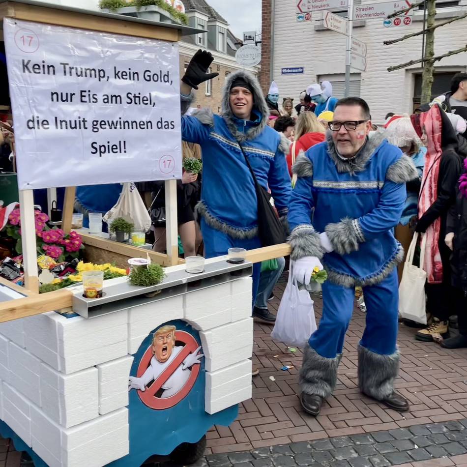 Karneval 2026: Inuit stellen Donald Trump kalt – Nieukerker Narren feiern eine Riesenparty