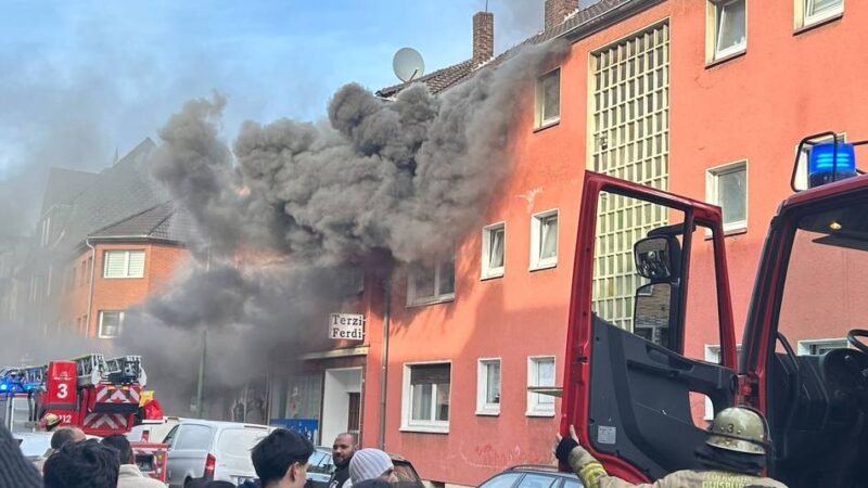 Brand in Duisburg-Marxloh: Wohnung nach Feuer nicht mehr bewohnbar