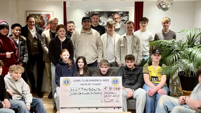 Jugendkeller in Haldern: Lions-Spende als Motor für die Sanierung