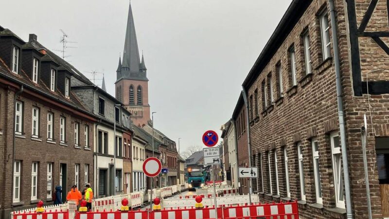 Ortsdurchfahrt wird umgestaltet: Bauarbeiten in Oedt gehen in die nächste Phase