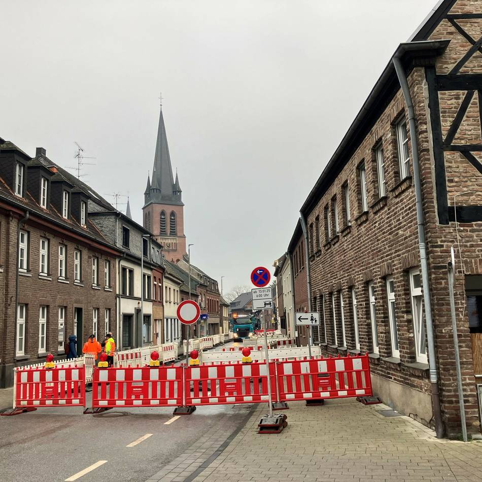 Ortsdurchfahrt wird umgestaltet: Bauarbeiten in Oedt gehen in die nächste Phase