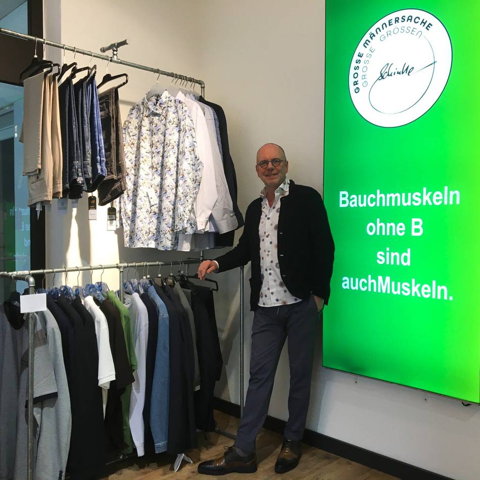 Neueröffnung in Krefeld: „Bloß keine Querstreifen“ – Ein Angebot für Männer in Übergröße